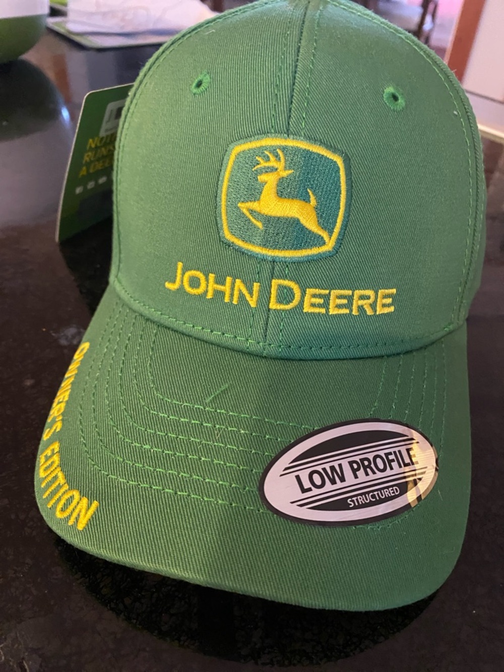 NWT John Deere Green and Yellow Embroidered Logo Cap